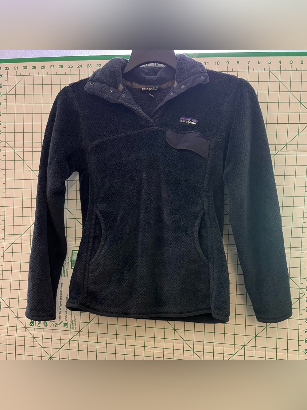 Patagonia Women's Navy Re-Tool Snap-T High-Pile Fleece Pullover - Medium